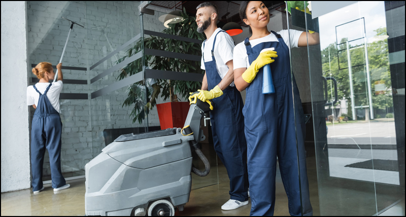 Green Cleaning Company Working